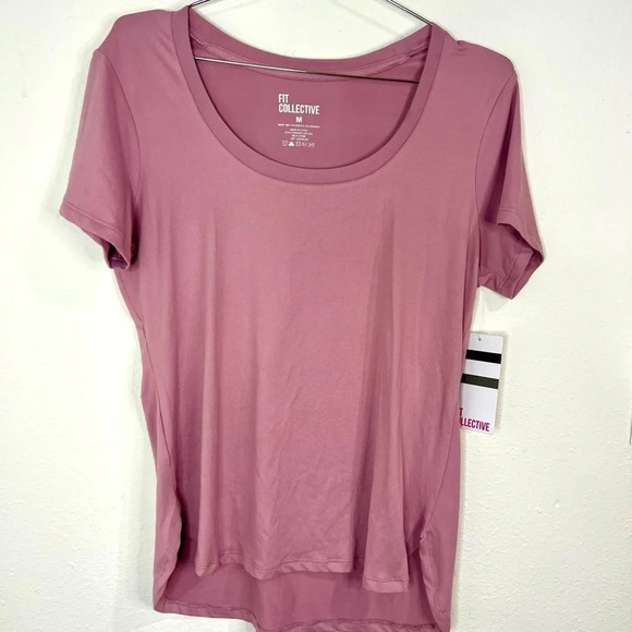 🆕 Fit Collective Mauve Short Sleeve Athletic Shirt - Picture 2 of 8